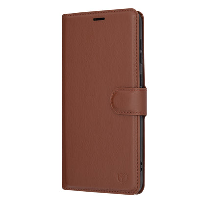 Husa de protectie Techsuit Leather Folio compatibila cu Samsung Galaxy A33 5G, acoperire spate, maro