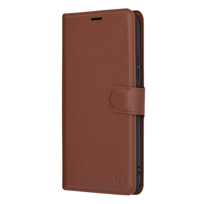 Husa de protectie Techsuit Leather Folio compatibila cu Samsung Galaxy A34 5G, acoperire spate, maro