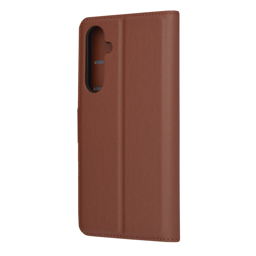 Husa de protectie Techsuit Leather Folio compatibila cu Samsung Galaxy A35 5G, acoperire spate, maro