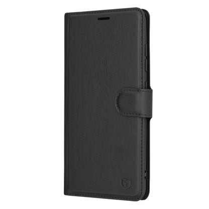 Husa de protectie Techsuit Leather Folio compatibila cu Samsung Galaxy A51 4G, acoperire spate, negru