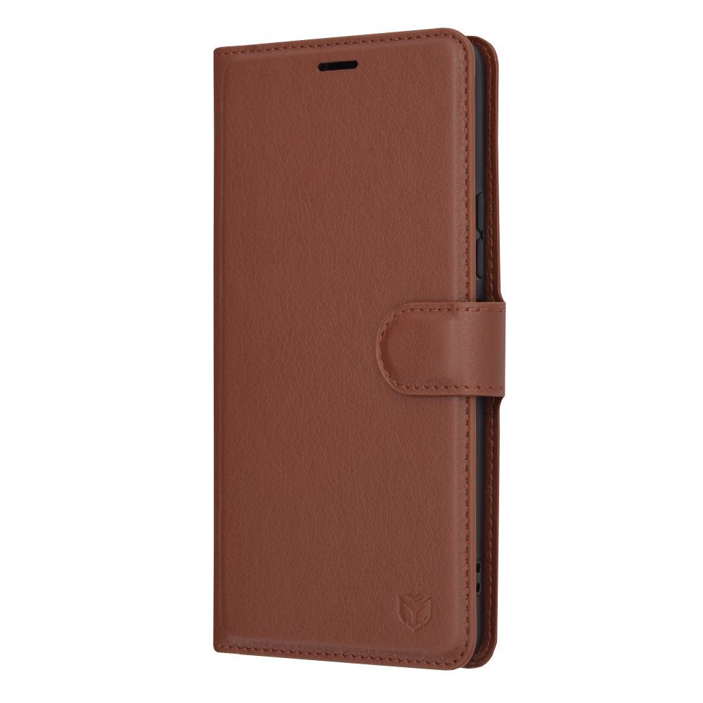 Husa de protectie Techsuit Leather Folio compatibila cu Samsung Galaxy A53 5G, acoperire spate, maro
