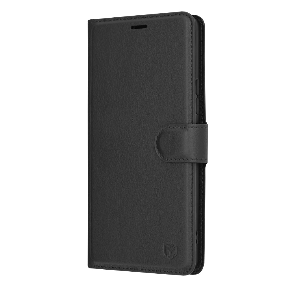 Husa de protectie Techsuit Leather Folio compatibila cu Samsung Galaxy A53 5G, acoperire spate, negru