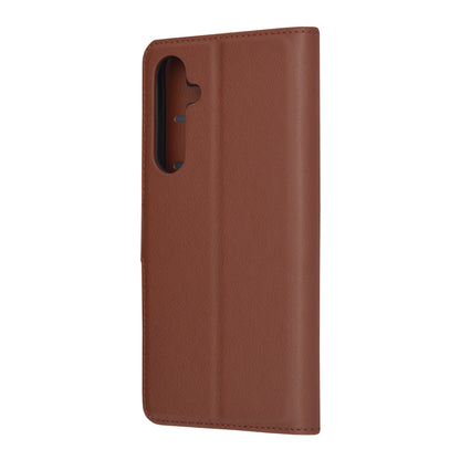 Husa de protectie Techsuit Leather Folio compatibila cu Samsung Galaxy A55 5G, acoperire spate, maro