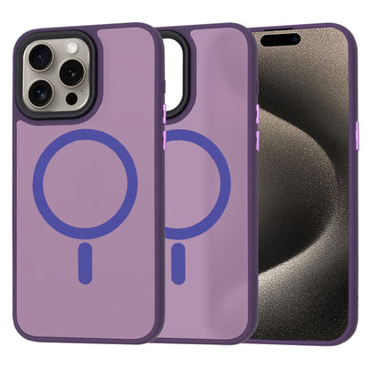 Husa de protectie Techsuit HaloFrost Series compatibila cu Apple iPhone 15 Pro Max , acoperire spate, mov inchis