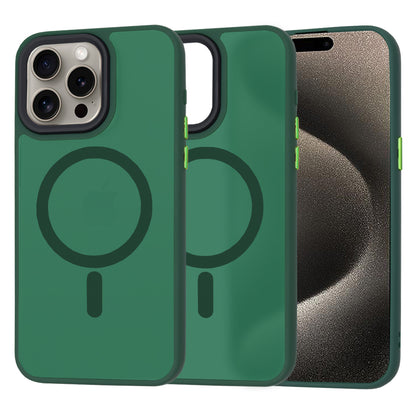 Husa de protectie Techsuit HaloFrost Series compatibila cu Apple iPhone 15 Pro Max , acoperire spate, verde inchis