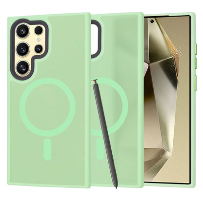 Husa de protectie Techsuit HaloFrost Series compatibila cu Samsung Galaxy S24 Ultra , acoperire spate, verde deschis