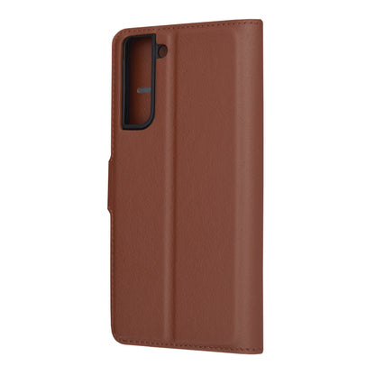 Husa de protectie Techsuit Leather Folio compatibila cu Samsung Galaxy S21 FE 5G, acoperire spate, maro
