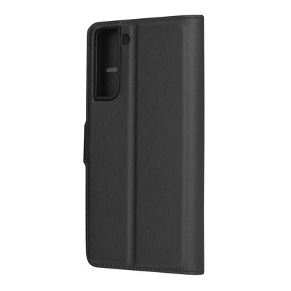 Husa de protectie Techsuit Leather Folio compatibila cu Samsung Galaxy S21 FE 5G, acoperire spate, negru
