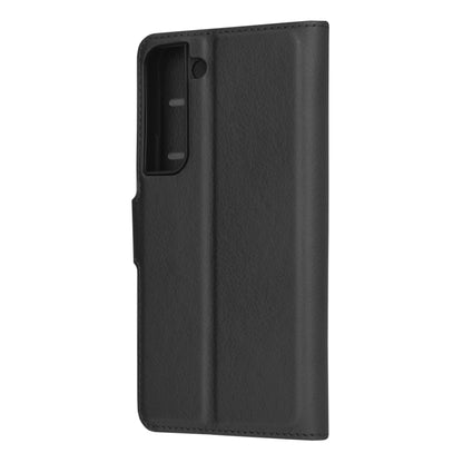 Husa de protectie Techsuit Leather Folio compatibila cu Samsung Galaxy S22 5G, acoperire spate, negru