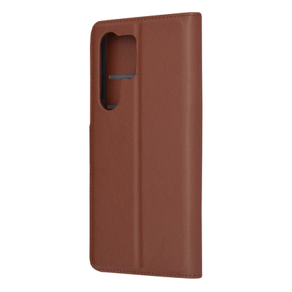 Husa de protectie Techsuit Leather Folio compatibila cu Samsung Galaxy S23 Ultra, acoperire spate, maro