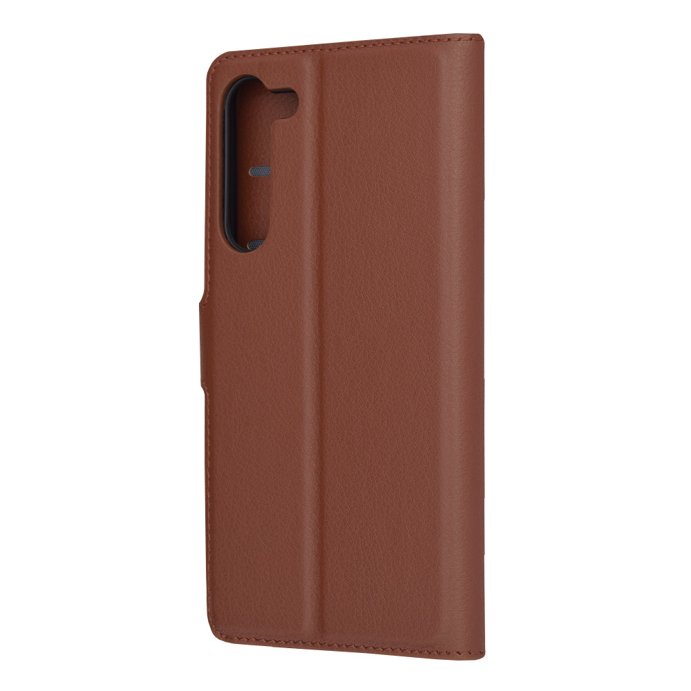 Husa de protectie Techsuit Leather Folio compatibila cu Samsung Galaxy S23 Plus, acoperire spate, maro