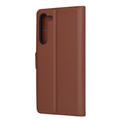 Husa de protectie Techsuit Leather Folio compatibila cu Samsung Galaxy S23 Plus, acoperire spate, maro