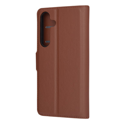 Husa de protectie Techsuit Leather Folio compatibila cu Samsung Galaxy S24, acoperire spate, maro