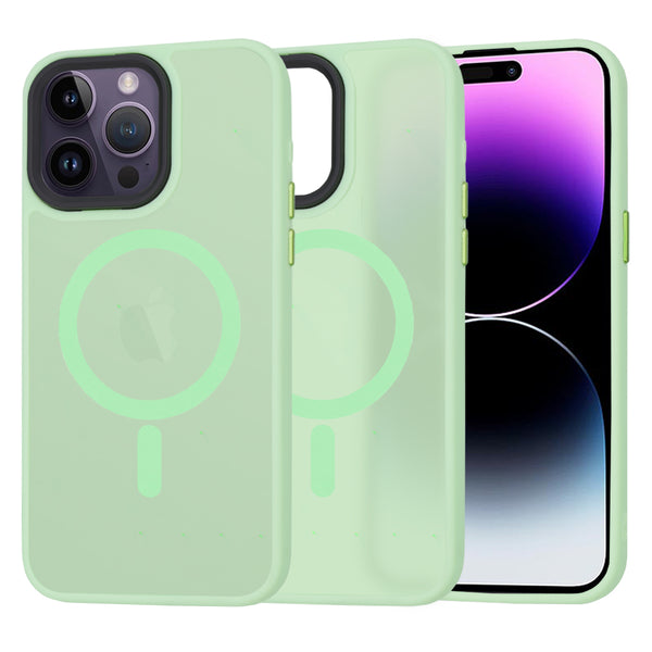 Husa de protectie Techsuit HaloFrost Series compatibila cu Apple iPhone 14 Pro Max , acoperire spate, verde deschis