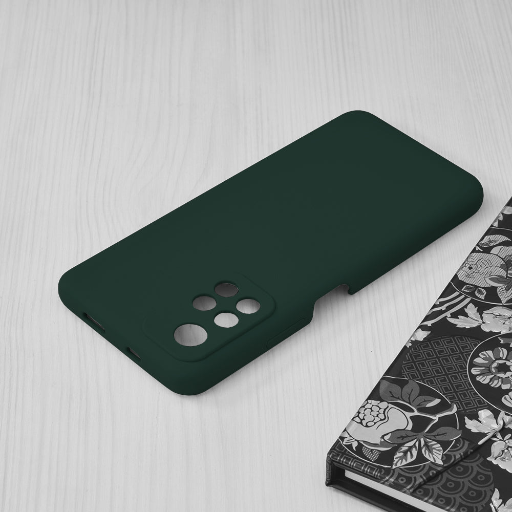 Husa de protectie Techsuit Soft Edge Silicone compatibila cu Xiaomi Poco M4 Pro 5G, acoperire spate, verde inchis