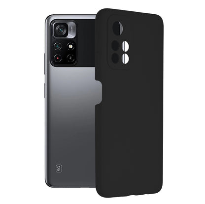 Husa de protectie Techsuit Soft Edge Silicone compatibila cu Xiaomi Poco M4 Pro 5G, acoperire spate, negru