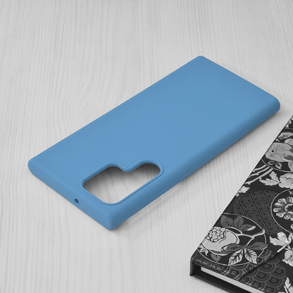 Husa de protectie Techsuit Soft Edge Silicone compatibila cu Samsung Galaxy S22 Ultra, acoperire spate, albastru deschis