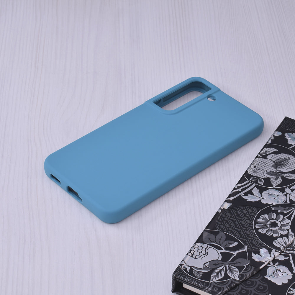 Husa de protectie Techsuit Soft Edge Silicone compatibila cu Samsung Galaxy S22, acoperire spate, albastru deschis