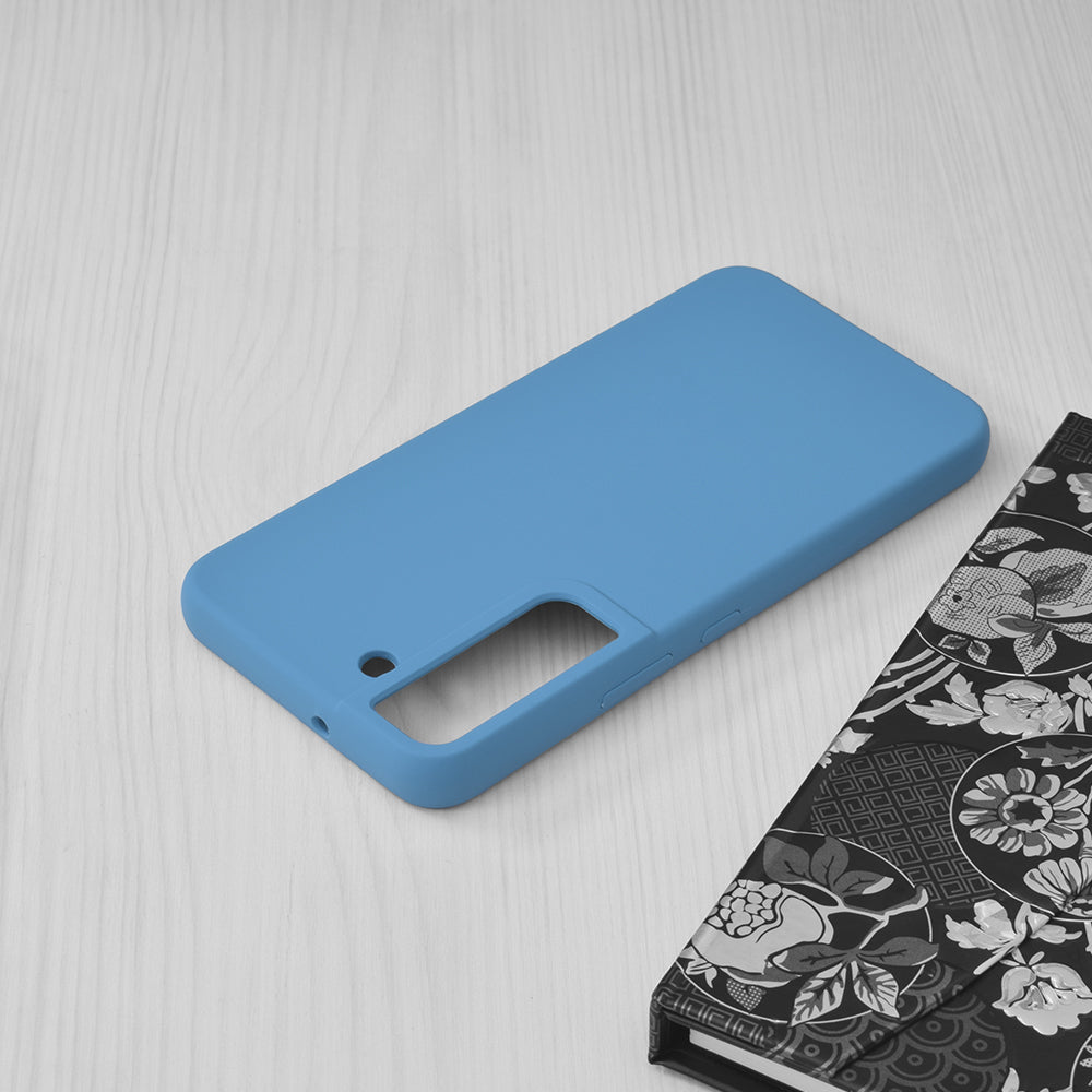 Husa de protectie Techsuit Soft Edge Silicone compatibila cu Samsung Galaxy S22, acoperire spate, albastru deschis