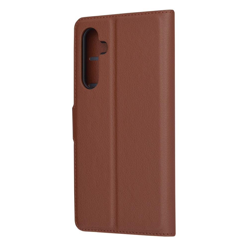 Husa de protectie Techsuit Leather Folio compatibila cu Samsung Galaxy A54, acoperire spate, maro