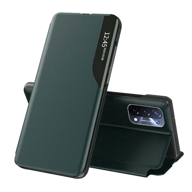 Husa de protectie Techsuit eFold Series compatibila cu OnePlus Nord N200 5G, acoperire spate, verde inchis