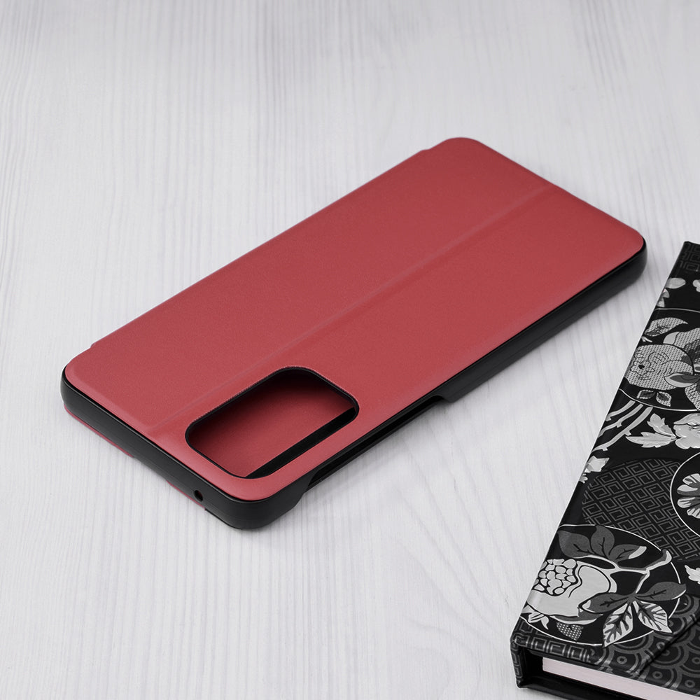 Husa de protectie Techsuit eFold Series compatibila cu Samsung Galaxy A73 5G, acoperire spate, rosu