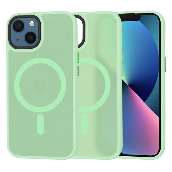 Husa de protectie Techsuit HaloFrost Series compatibila cu Apple iPhone 13 , acoperire spate, verde deschis