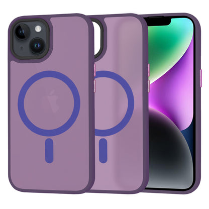 Husa de protectie Techsuit HaloFrost Series compatibila cu Apple iPhone 14 , acoperire spate, mov inchis
