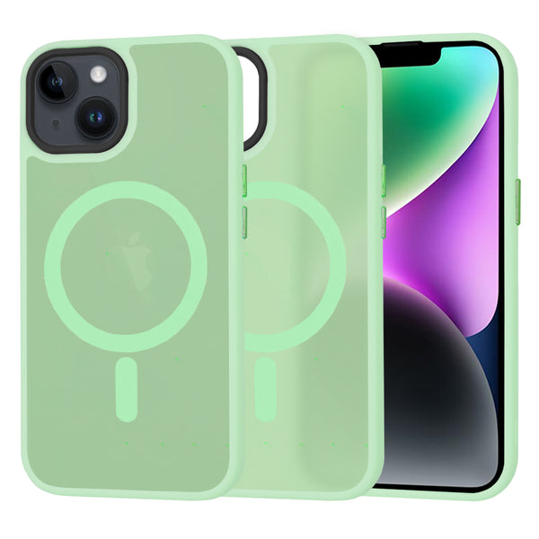 Husa de protectie Techsuit HaloFrost Series compatibila cu Apple iPhone 14 , acoperire spate, verde deschis