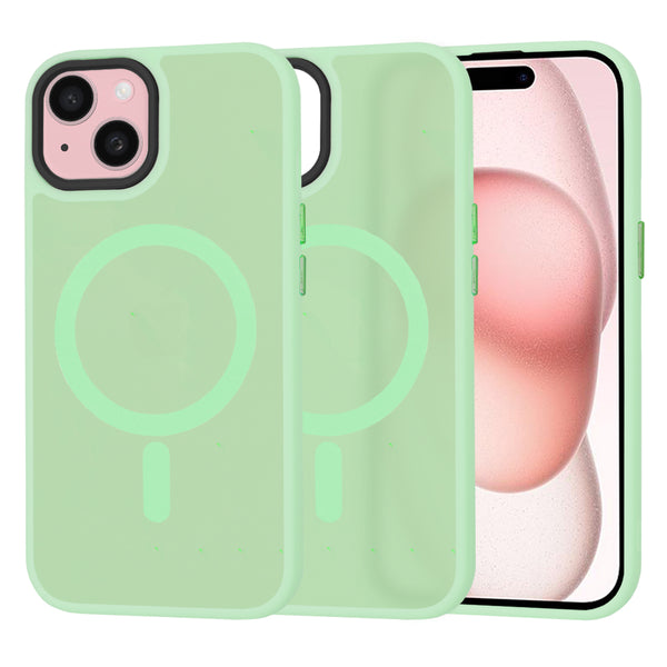 Husa de protectie Techsuit HaloFrost Series compatibila cu Apple iPhone 15 , acoperire spate, verde deschis