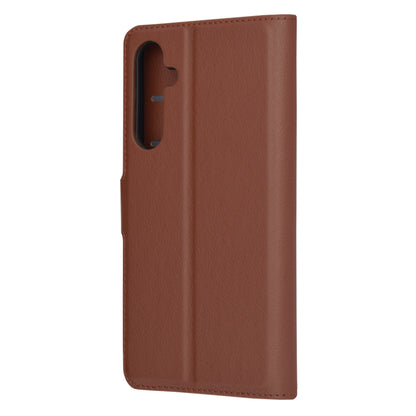 Husa de protectie Techsuit Leather Folio compatibila cu Samsung Galaxy S23 FE, acoperire spate, maro