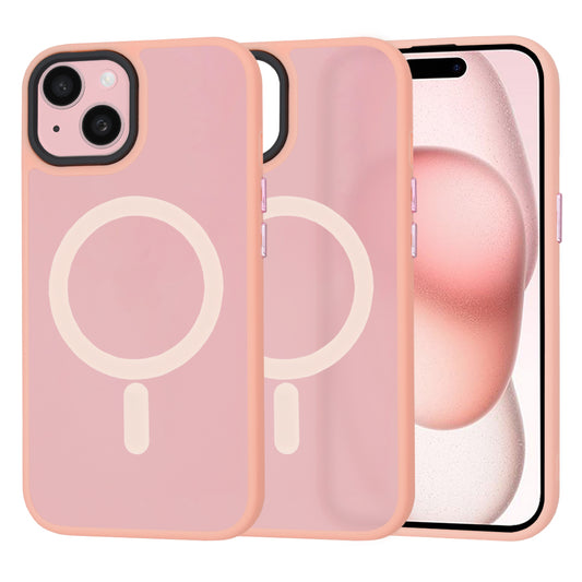 Husa de protectie Techsuit HaloFrost Series compatibila cu Apple iPhone 15 , acoperire spate, roz