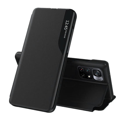 Husa de protectie Techsuit eFold Series compatibila cu Xiaomi Poco M4 Pro 5G, acoperire spate, negru
