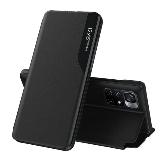 Husa de protectie Techsuit eFold Series compatibila cu Xiaomi Poco M4 Pro 5G, acoperire spate, negru