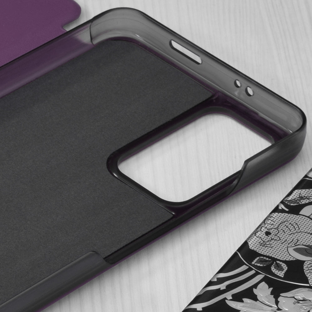 Husa de protectie Techsuit eFold Series compatibila cu Xiaomi Poco M4 Pro 5G, acoperire spate, mov
