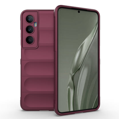 Husa de protectie Techsuit Magic Shield compatibila cu Realme C65, acoperire spate, visiniu