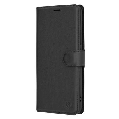 Husa de protectie Techsuit Leather Folio compatibila cu Xiaomi 13T, acoperire spate, negru
