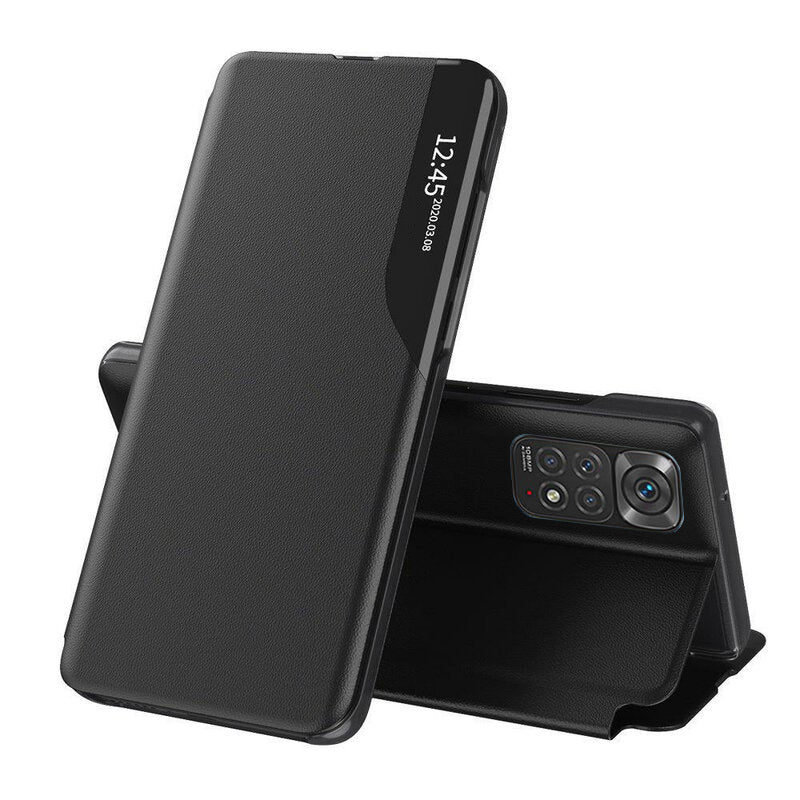 Husa de protectie Techsuit eFold Series compatibila cu Xiaomi Redmi Note 11S, acoperire spate, negru