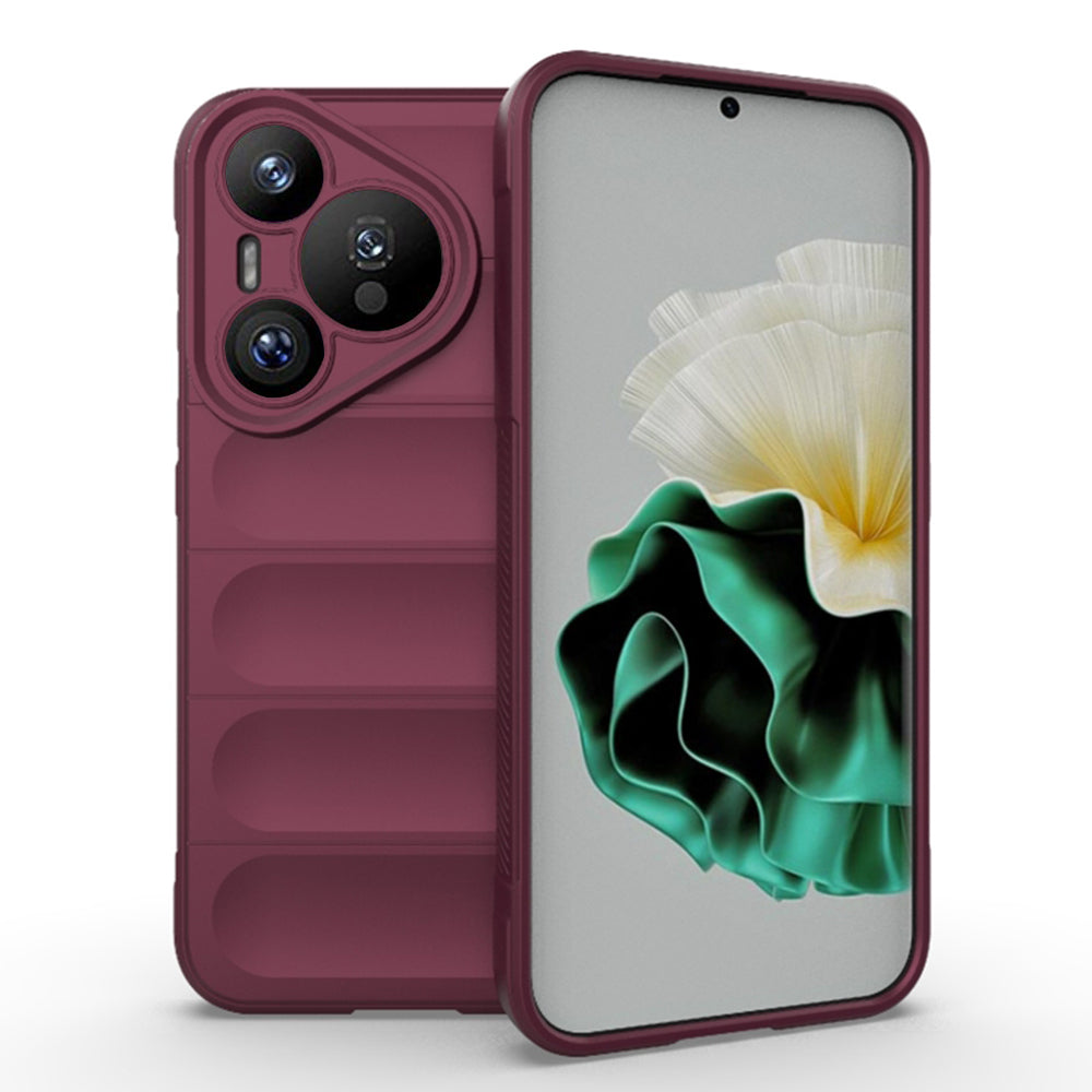 Husa de protectie Techsuit Magic Shield compatibila cu Huawei Pura 70, acoperire spate, visiniu