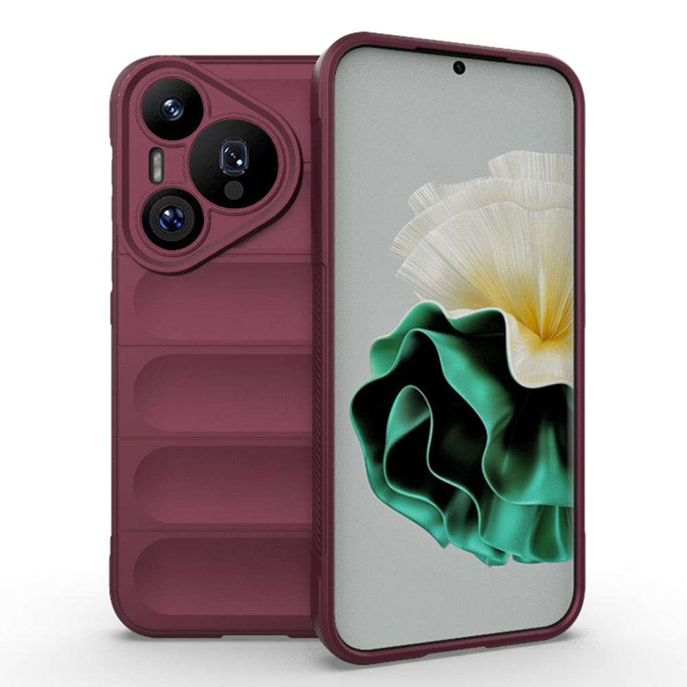 Husa de protectie Techsuit Magic Shield compatibila cu Huawei Pura 70 Pro, acoperire spate, visiniu