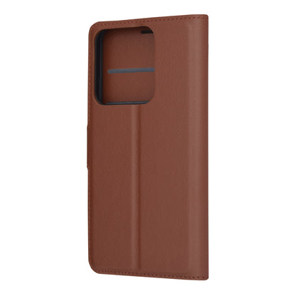 Husa de protectie Techsuit Leather Folio compatibila cu Xiaomi 14, acoperire spate, maro