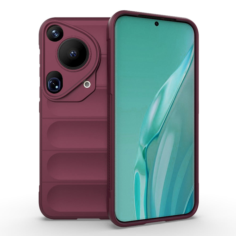 Husa de protectie Techsuit Magic Shield compatibila cu Huawei Pura 70 Ultra, acoperire spate, visiniu