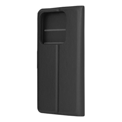 Husa de protectie Techsuit Leather Folio compatibila cu Xiaomi 14 Pro, acoperire spate, negru