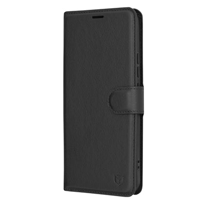 Husa de protectie Techsuit Leather Folio compatibila cu Xiaomi 14 Pro, acoperire spate, negru