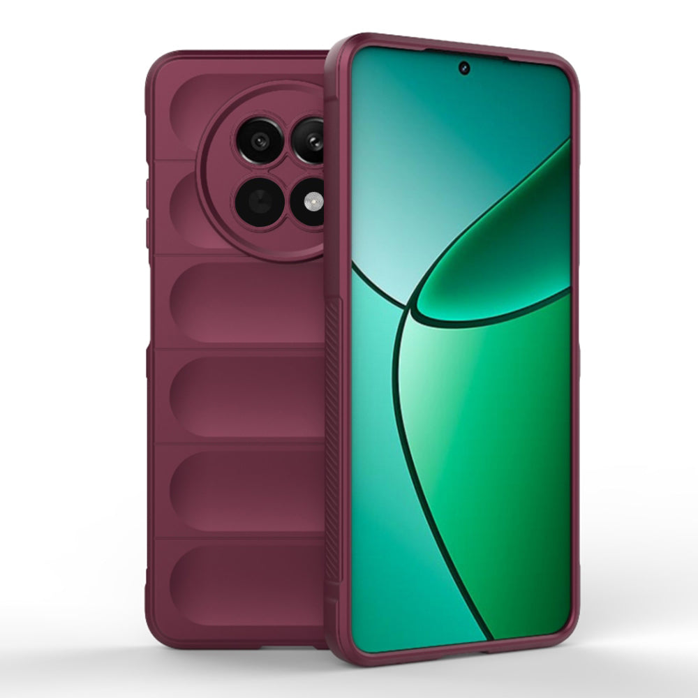 Husa de protectie Techsuit Magic Shield compatibila cu Realme 12, acoperire spate, visiniu