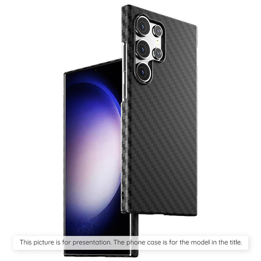 Husa de protectie Techsuit Carbonite FiberShell compatibila cu Samsung Galaxy S23 , acoperire spate, negru