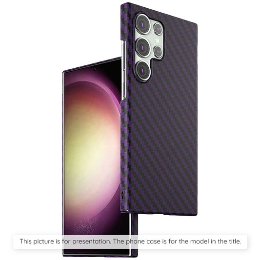 Husa de protectie Techsuit Carbonite FiberShell compatibila cu Samsung Galaxy S23 Plus , acoperire spate, mov
