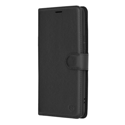 Husa de protectie Techsuit Leather Folio compatibila cu Xiaomi 14 Ultra, acoperire spate, negru