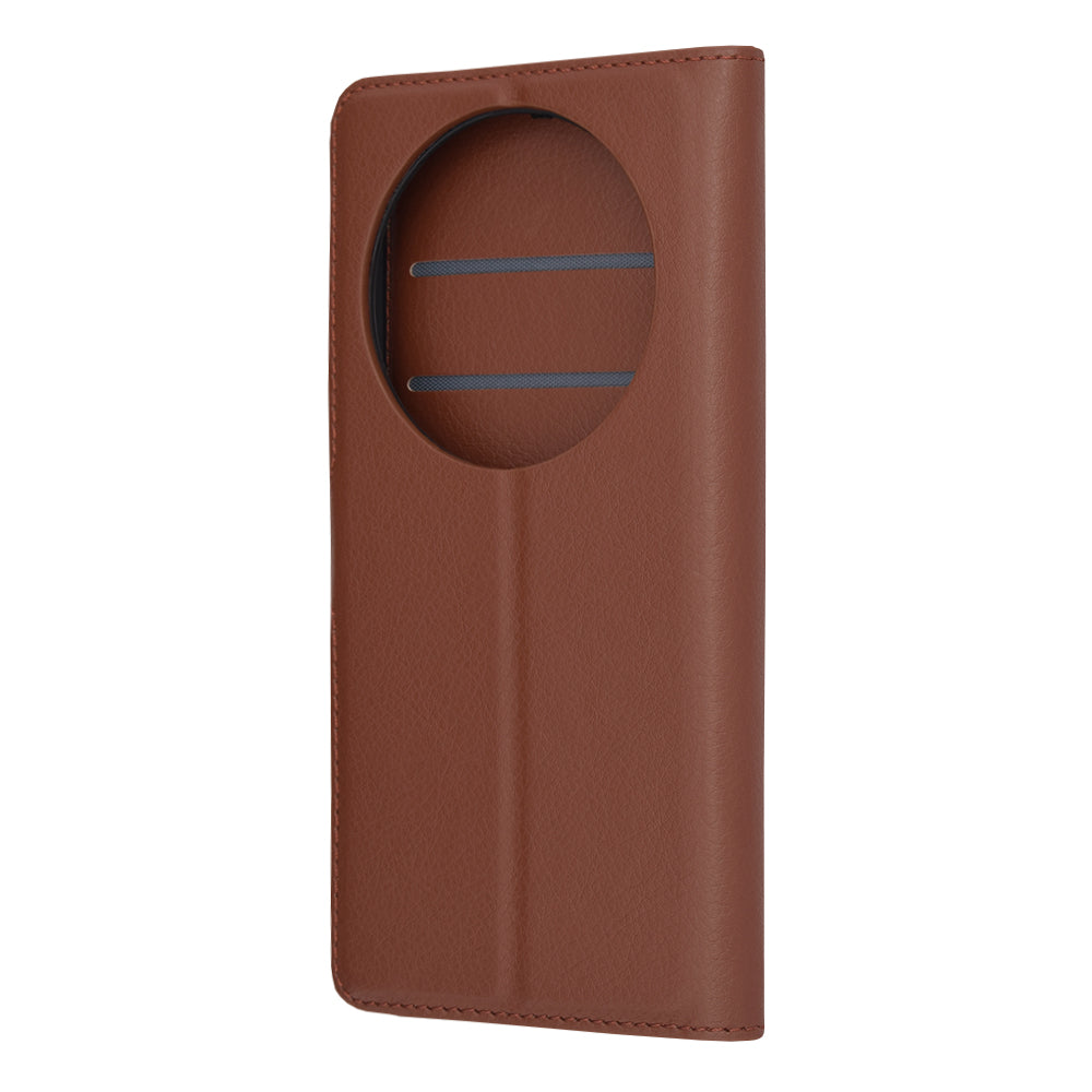Husa de protectie Techsuit Leather Folio compatibila cu Xiaomi 14 Ultra, acoperire spate, maro