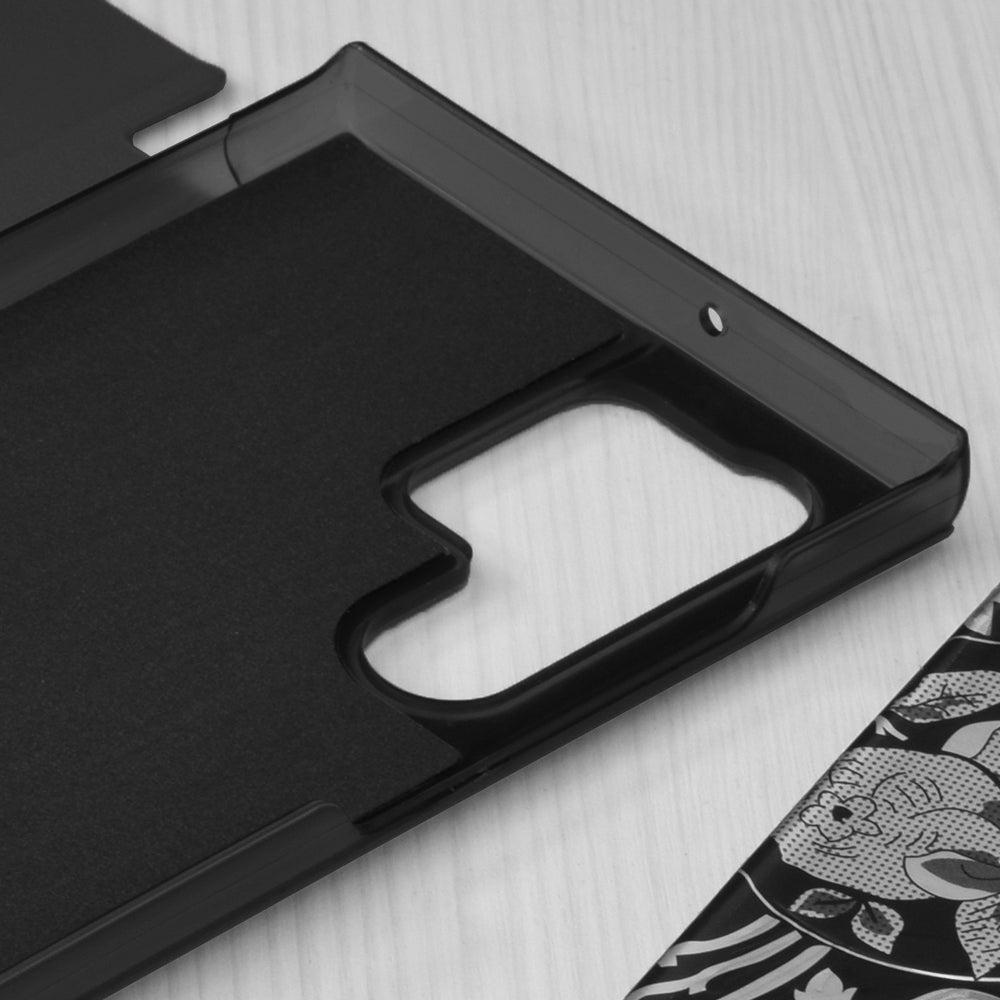 Husa de protectie Techsuit eFold Series compatibila cu Samsung Galaxy S22 Ultra, acoperire spate, negru